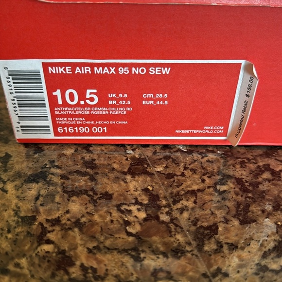 Nike Red and Black Air Max Sneakers EUC 10.5 - Picture 11 of 14